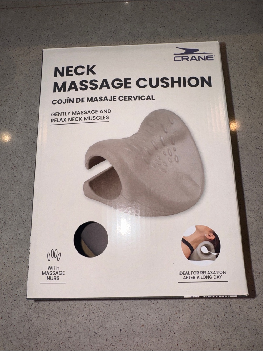 Neck Massage Cushion Gently Massage and Relax Neck Muscles with Massage Nubs